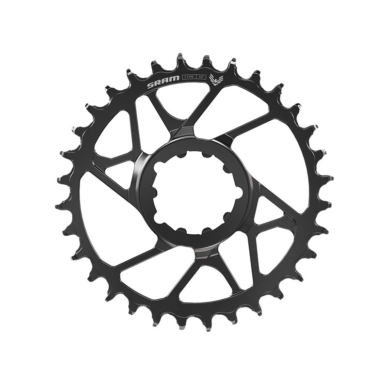 Plateau SRAM EAGLE 70 T-TYPE DM 3 vitesses, 30 dents, en acier noir