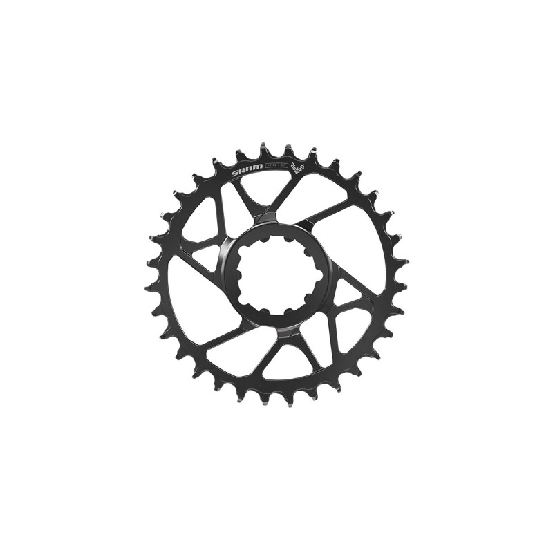 Plateau SRAM EAGLE 70 T-TYPE DM 3 vitesses, 32 dents, en acier noir