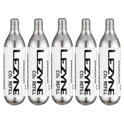 LEZYNE 20G CO2 - 5 PACK SILVER