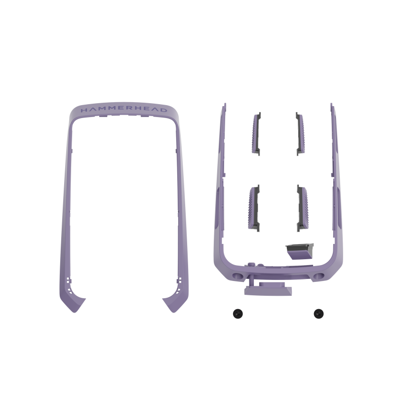 ÉTUI HAMMERHEAD + BOUTONS VIOLETTES