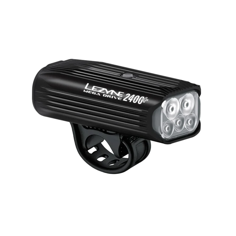 LEZYNE MEGA DRIVE 2400+ FRONT GLOSS BLACK