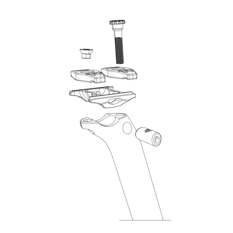 ÉCROU DE RÉGLAGE DEDA POUR TIGE DE SELLE (FINITION NOIRE)