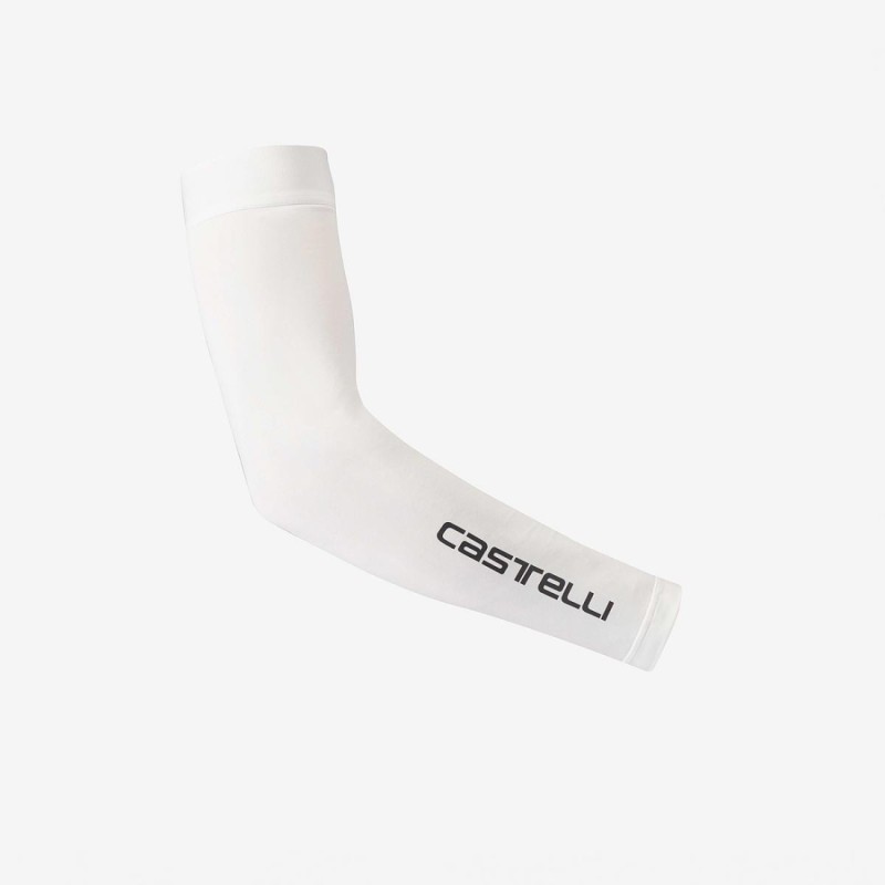 Manchettes légères CASTELLI UPF 50 Blanc