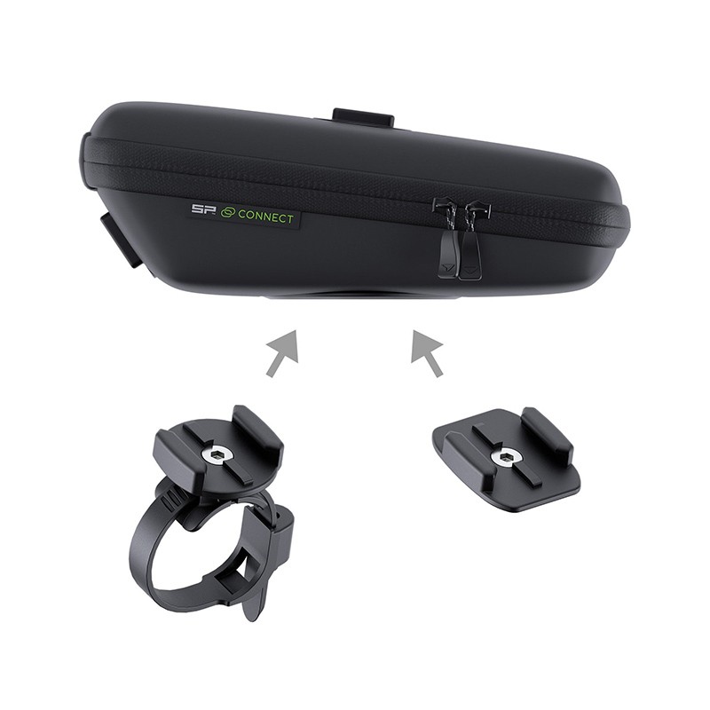 KIT DE SACOCHE DE GUIDON SP CONNECT AVEC SUPPORT DE LUMIÈRE NOIRE