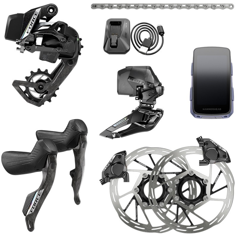 GROUPE ÉLECTRONIQUE SRAM FORCE AXS 2x E1 C/HAM.KAROO