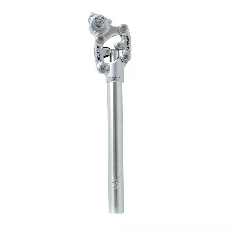 Tija suspensión SR-Suntour SP12 NCX 27,2 Ø plata resorte "medio"