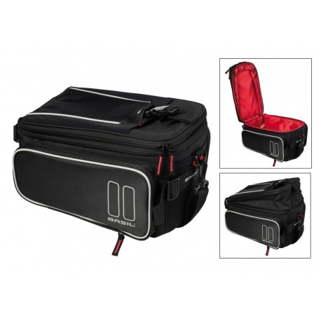 Sac porte-bagages Basil Sport Design noir, hydrofuge, 7-12 litres