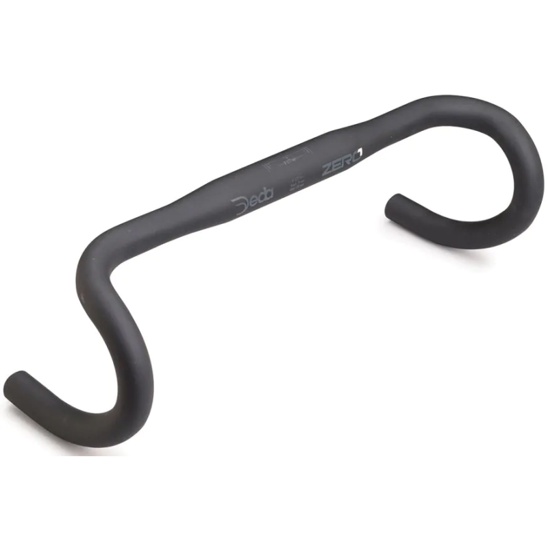 GUIDON DEDA ZERO1 RHM 380 mm 31,7 ALUMINIUM NOIR