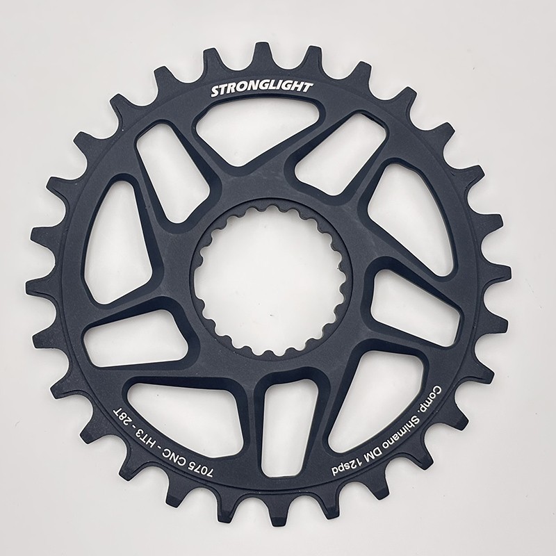 Chaîne Stronglight DM 3 vitesses, 28D, manivelles XTR AL.GR