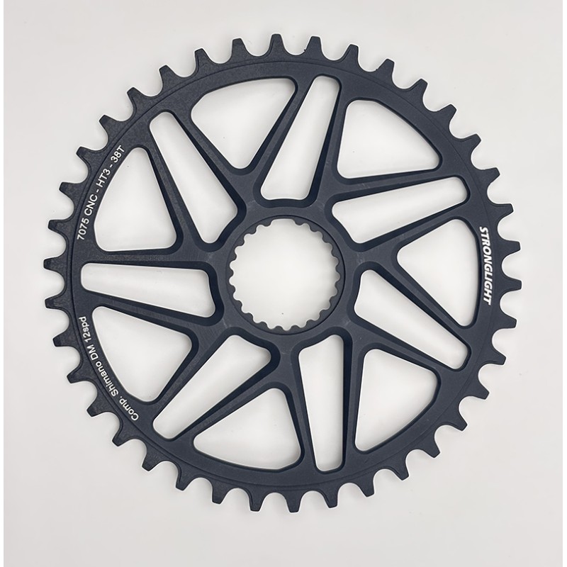 Chaîne Stronglight DM 3 vitesses, 38D, manivelles XTR AL.GR
