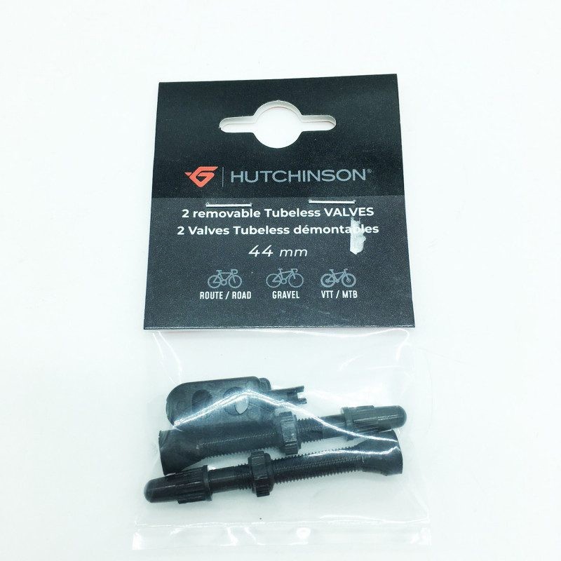 KIT DE VALVES TUBELESS HUTCHINSON 44 mm NOIR