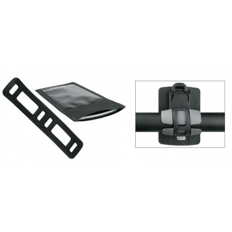 Support pour smartphone SKS Smartboy noir, plastique, incl. sac