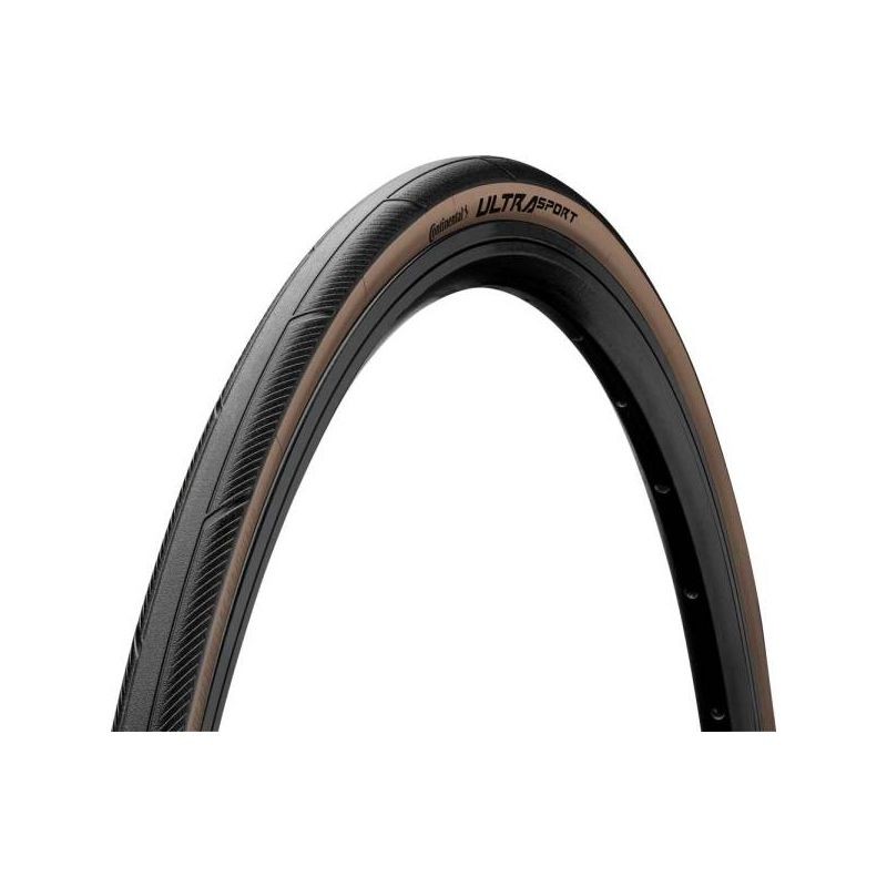 PNEU CONTINENTAL ULTRA SPORT III 700x28C PLIABLE NOIR/MARRON 28-622