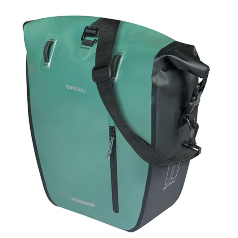 BASIL RIVO L GAN.MIK 25-31L SAC EN TOILE IMPER.VE/NE