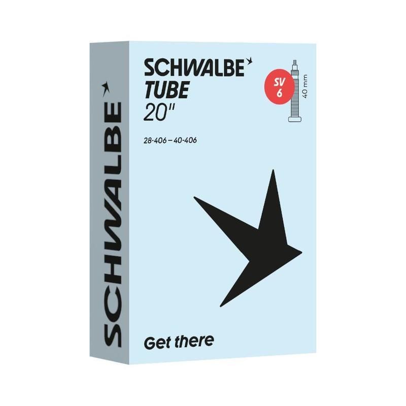 SCHWALBE SV6 CHAMBRE 20x1.10-1.75 VALVE PRESTA 40 mm