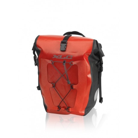 XLC Set de bolsas únicas impermeable rojo 21x18x46cm