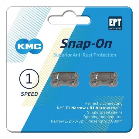 Antivol à chaîne Snap-On KMC Narrow EPT 2 pcs. 1/2"x3/32", 7,3 mm, EPT, argent
