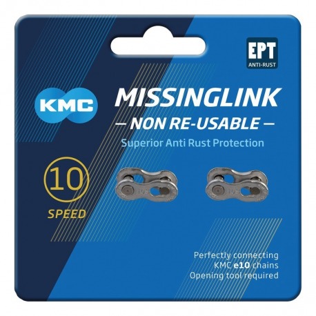 Missinglink KMC 1/2x11/128" CL-590 2 pcs., pour chaînes 10 vitesses, Campagnolo