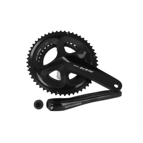 Pédalier Shimano 105 36/52 dents 170 mm FC-R7000 noir avec axe 11 V.