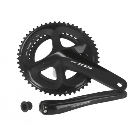 Pédalier Shimano 105 36/52 d. 172 5 mm FC-R7000 noir avec axe 11 V.