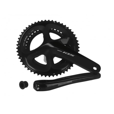 Pédalier Shimano 105 39/53 d. 172 5 mm FC-R7000 noir avec axe 11 V.