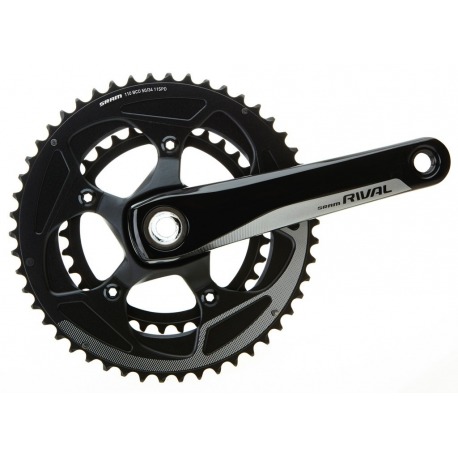 Manivelles Sram Rival22 GXP 36-46d. Yaw 170mm noir 11-v. sans pédalier