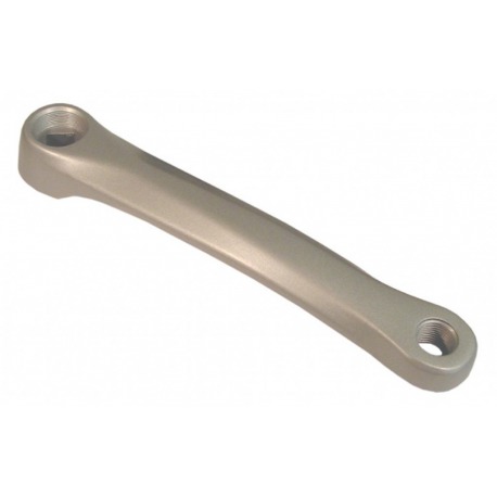 Manivelle gauche 170mm aluminium argenté