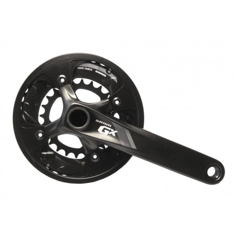 Manivelles Sram GX 1000 noires BB30 175mm noires 36/22 d.10-v. sans pédalier