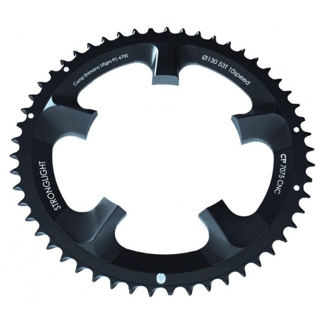 Plateau Stronglight Ultegra 130 mm int. 38 dents, noir, CT², 10-v.