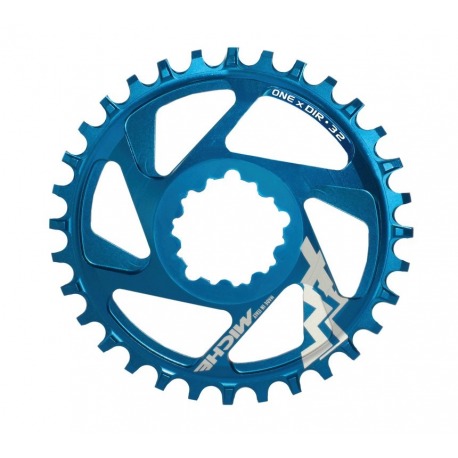 Plateau Miche MTB XM SR One x Dir 6mm Offset 32T, bleu, 11 vitesses.