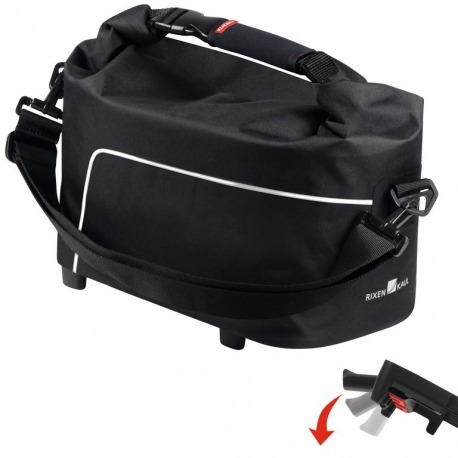 KLICKfix RackpWaterp sac porte-bagages pour Racktime, noir, 10 litres