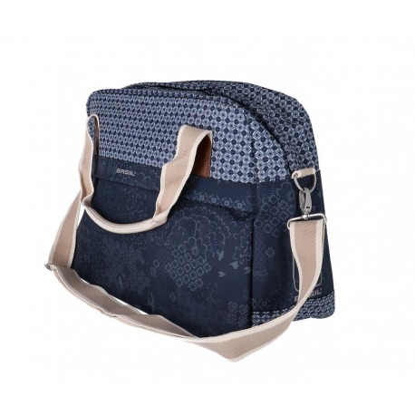 Basil Boheme Carry All sac à bandoulière bleu indigo avec fermeture éclair, 18 litres