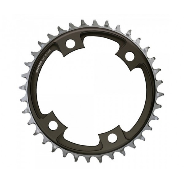 Plateau Sram Road 12 vitesses. X-Sync Alu noir 42d., BCD 107mm