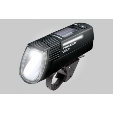 Trelock I-go VisionLite LS 660/ 760 Lampe à batterie LED, noire, avec support, 80 Lux