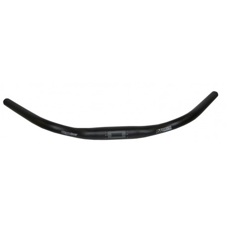 Manillar Ergotec Stuttgart Alu, negro, 600mm, Ø31,8mm, 52°
