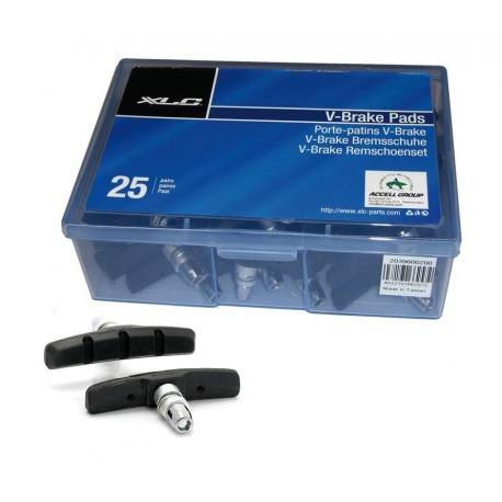 Plaquette de frein XLC pour V-Brake BS-V01 emballage OEM, 25 paires, 70 mm, PVP par jeu