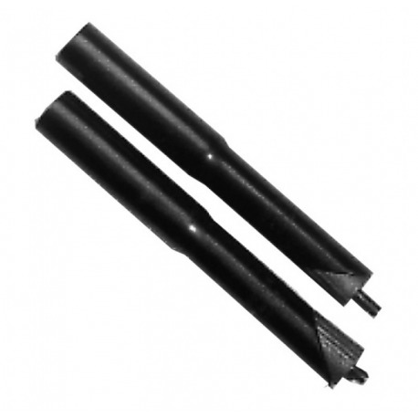 Rallonge de tige 22,2 mm 1" acier, noir, long, 10-15 cm