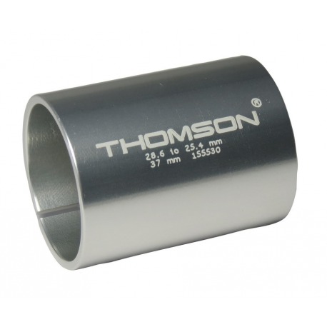 Douille de réduction Thomson noire 37mm pour potence A-Head 1.1/8" vers fourche 1"