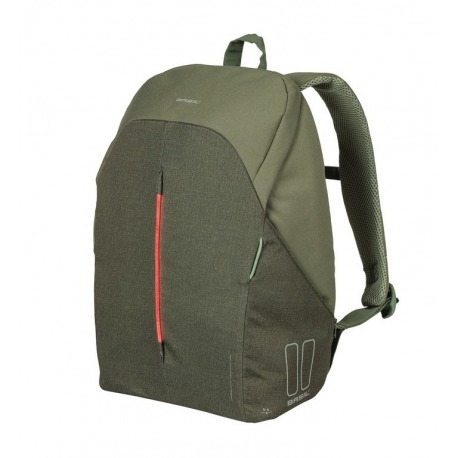 Basil B-Safe Nordlicht sac à dos vert olive, 29x14x45cm, homme