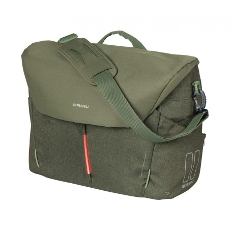 Sac de bureau Basil B-Safe Nordlicht vert olive, 41x14x32cm