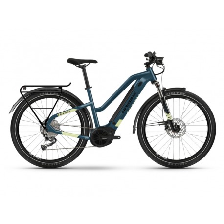 Vélo électrique Haibike Trekking 5 Trapez, bleu/canari 2022