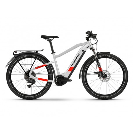 Haibike Trekking 7 Vélo Électrique Mixte cool gris/rouge mat Mod. 2022