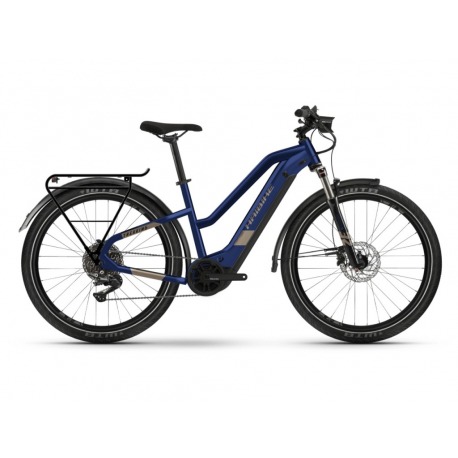 Vélo électrique Haibike Trekking 7 Trapez bleu/sable 2022