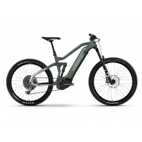 Haibike AllMtn 6 i600Wh 12-G GX Eagle bambou/vert froid mat double suspension vélo électrique 2021