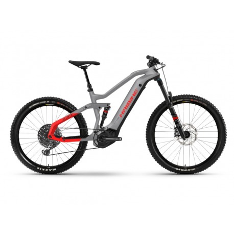 Vélo électrique double suspension Haibike AllMtn 6 i600Wh 12-G GX Eagle urban gris/noir/rouge 2021