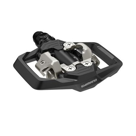 Pédale VTT SPD Shimano PDME700 bilatérale, noire