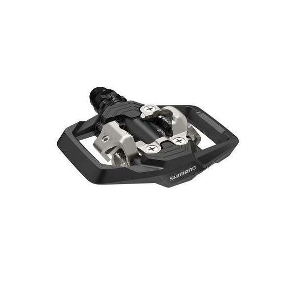 Pédale VTT SPD Shimano PDME700 bilatérale, noire