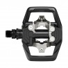 Pédale VTT SPD Shimano PDME700 bilatérale, noire