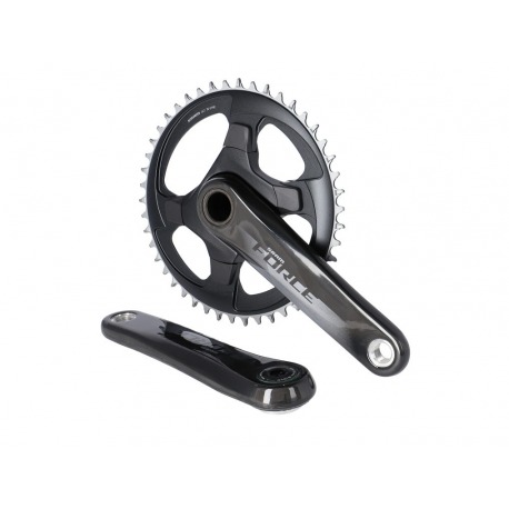 Sram Force 1x D1 24mm 167 5mm pédalier sans axe alu/carbone brillant 46d.12-v