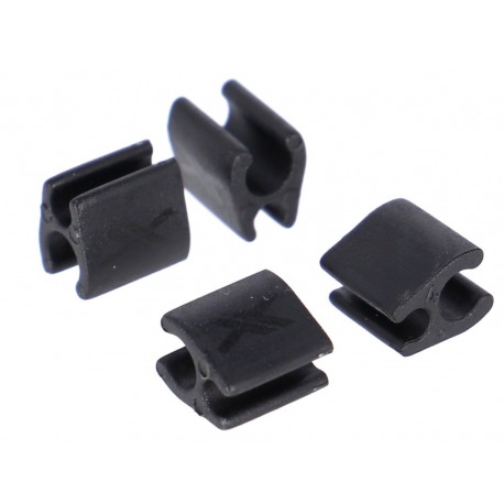 XLC Clip para cable para Di2 BR-X121 cable Ø2,5mm, funda Ø4mm 30 por set